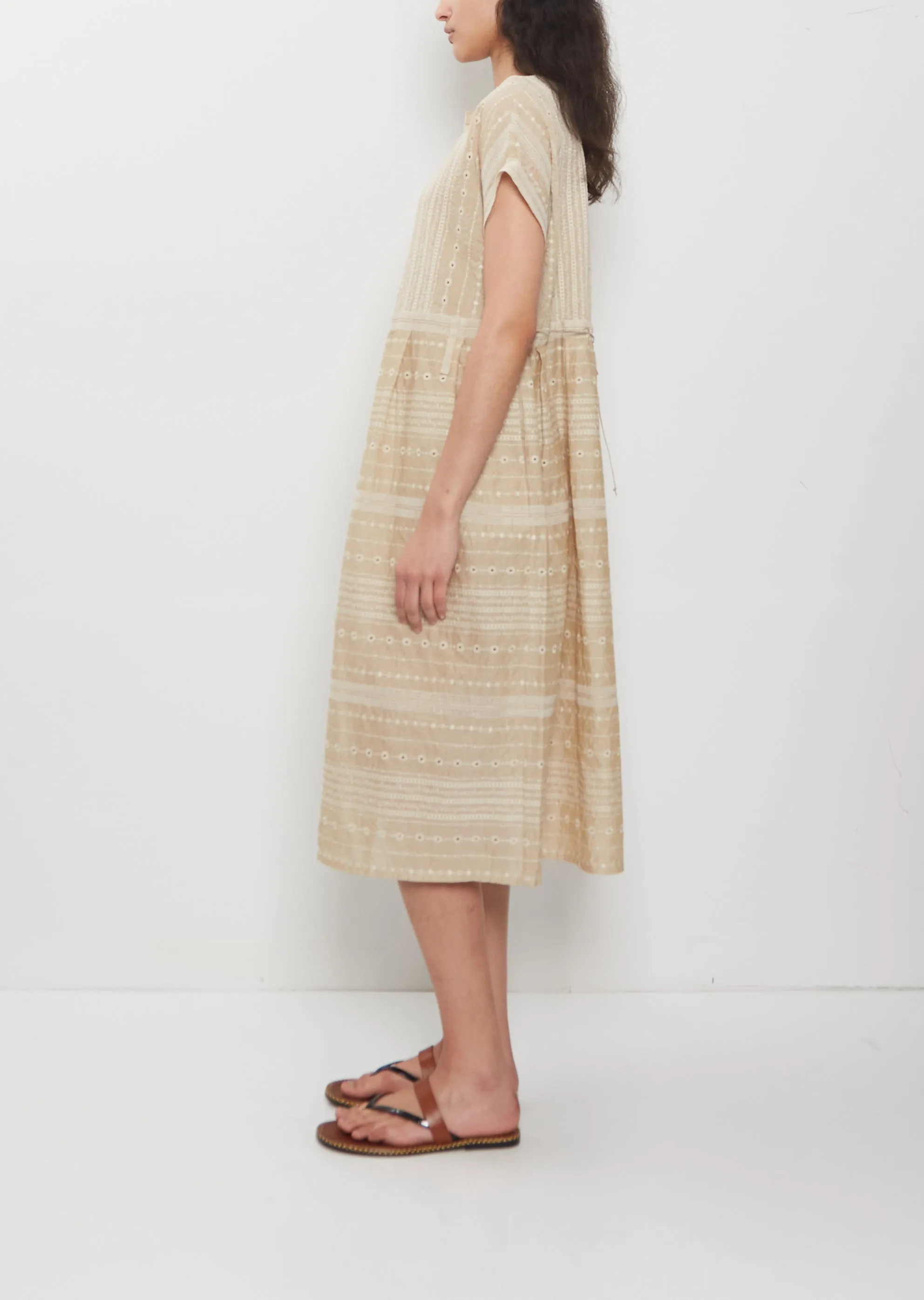 Embroidery Cotton Ramie Dress sold by La Garconne product image thumbnail 2