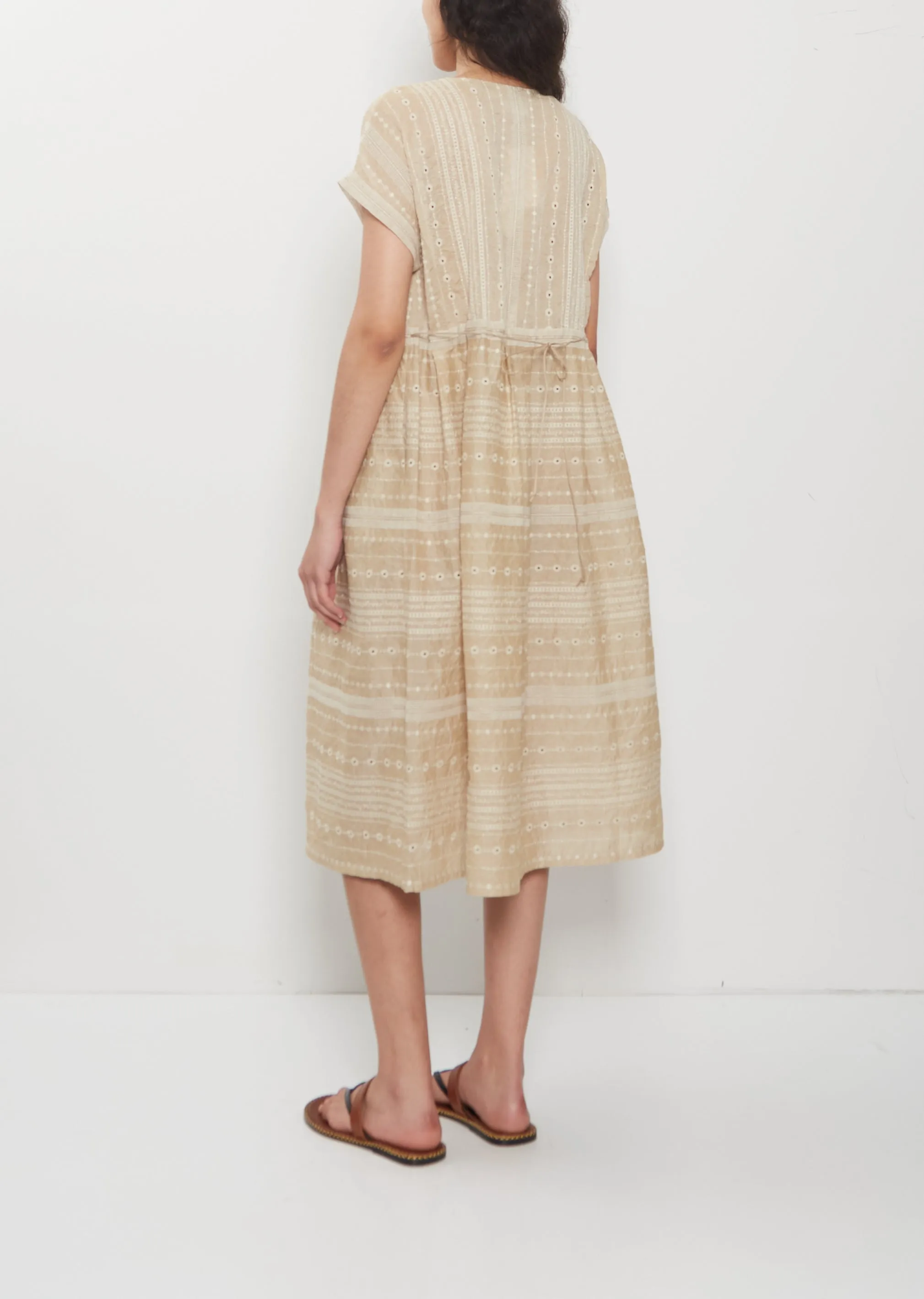 Embroidery Cotton Ramie Dress sold by La Garconne product image thumbnail 3