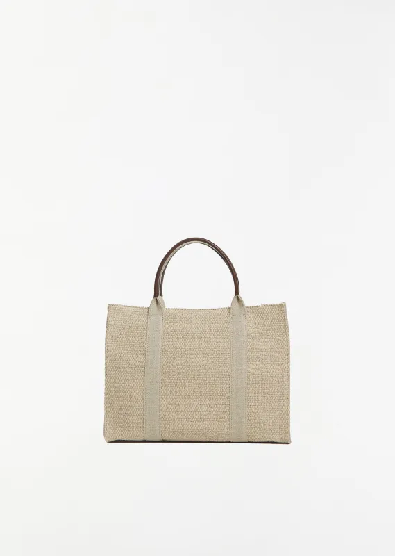 Georgia Linen Tote made by The Row