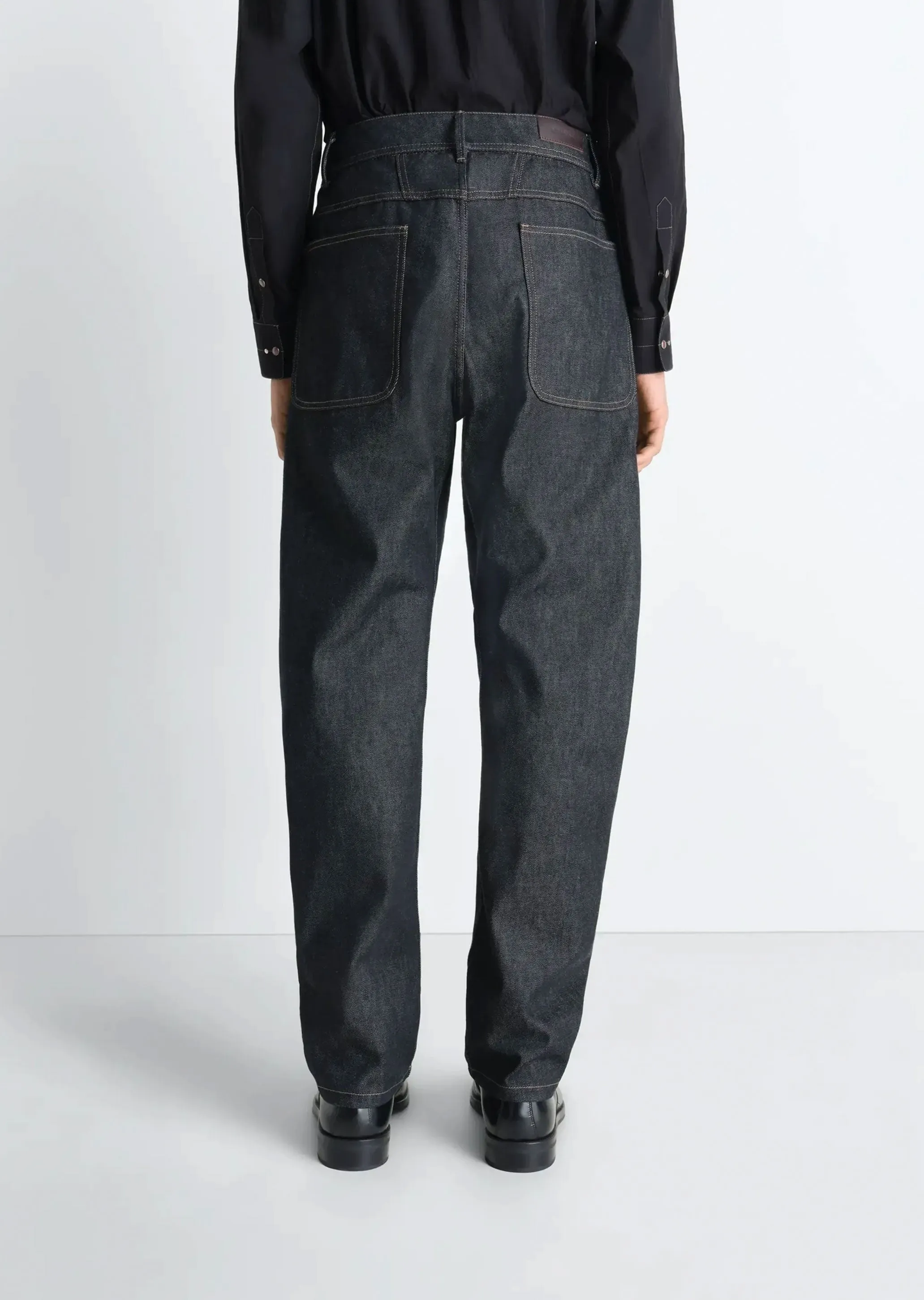 Raw Denim Twisted Workwear Pants sold by La Garconne product image thumbnail 5