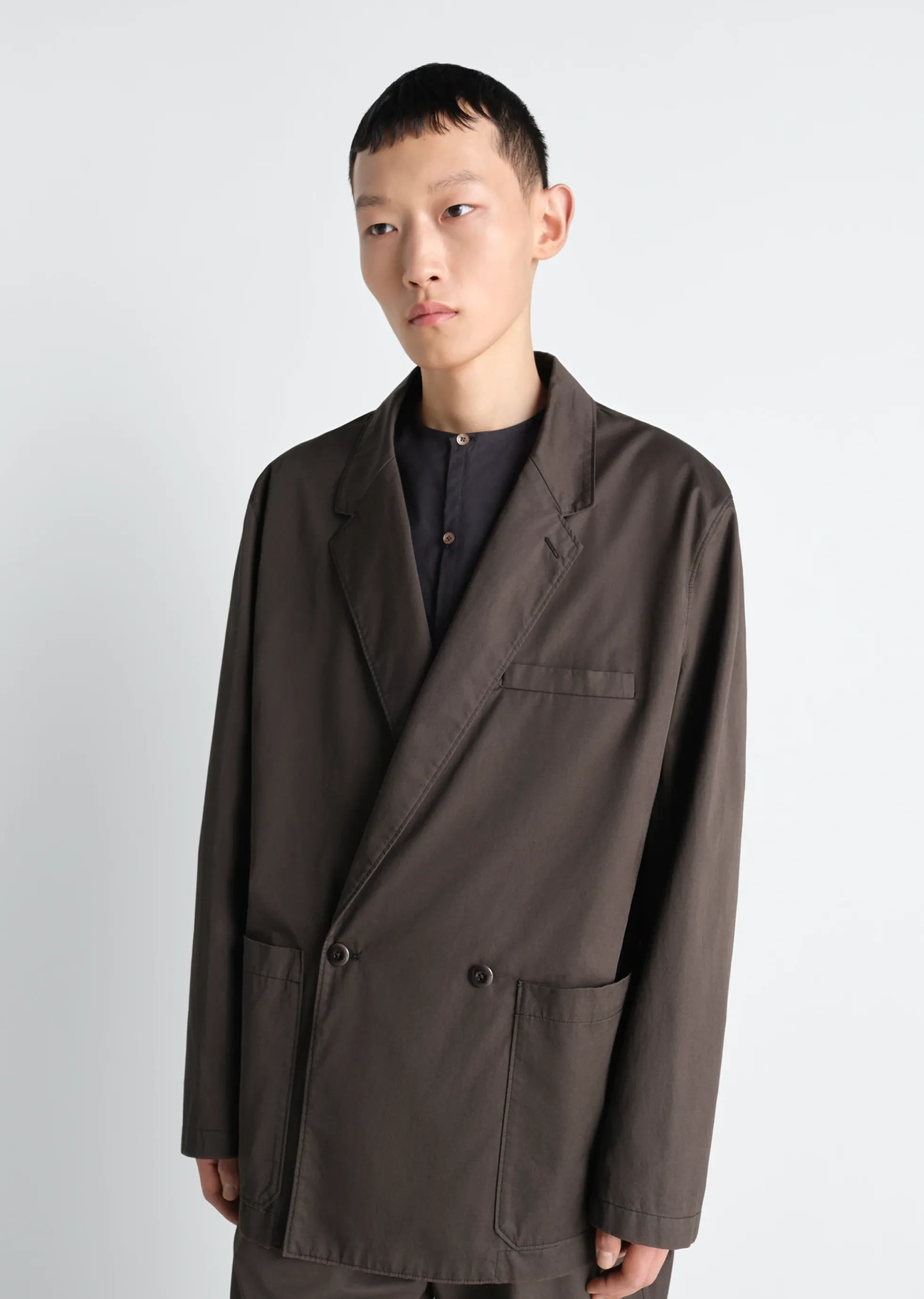 Cotton Twill Double Breasted Workwear Jacket sold by La Garconne product image thumbnail 4