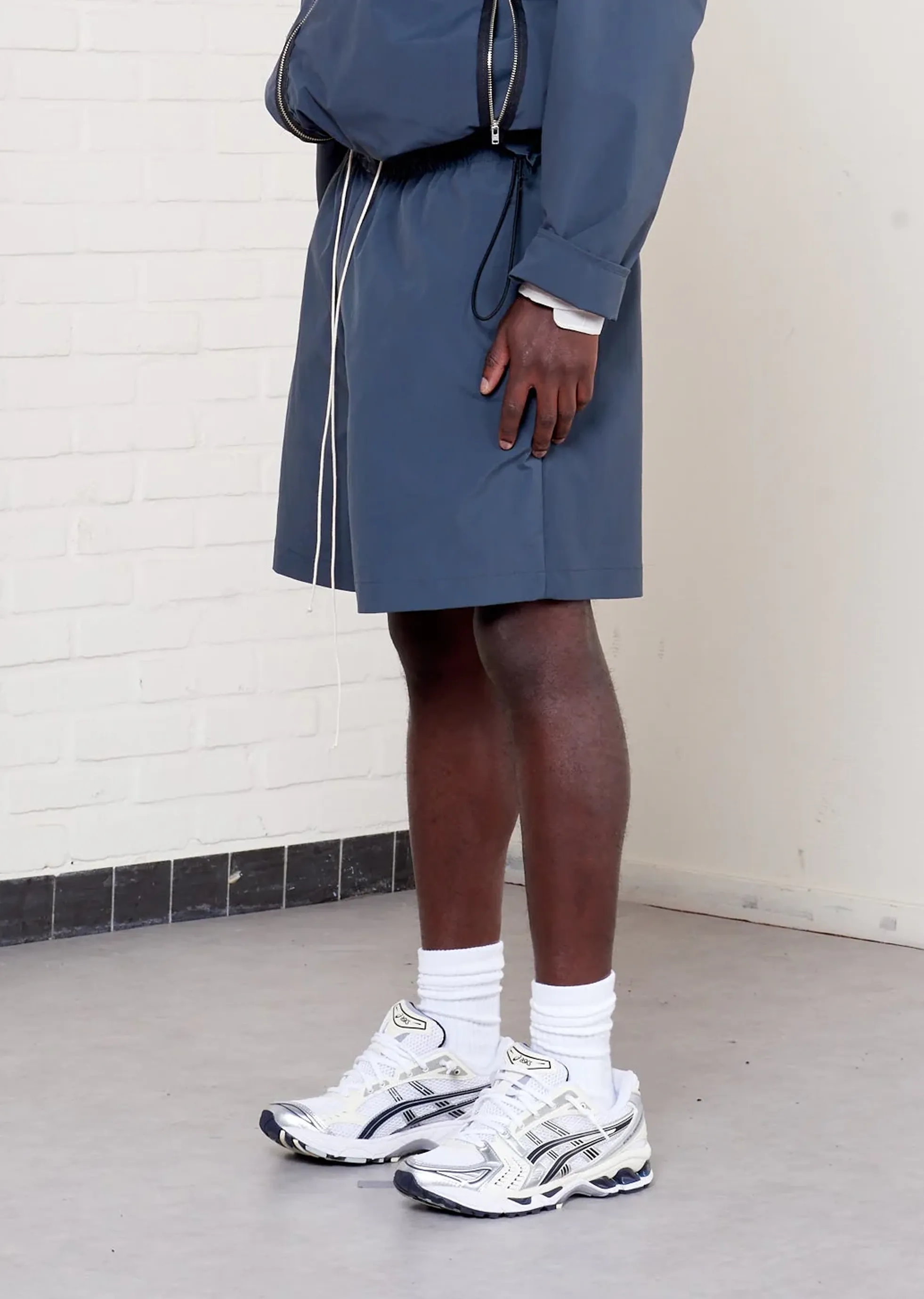 Knee Technical Shorts — Petrol sold by La Garconne product image thumbnail 3