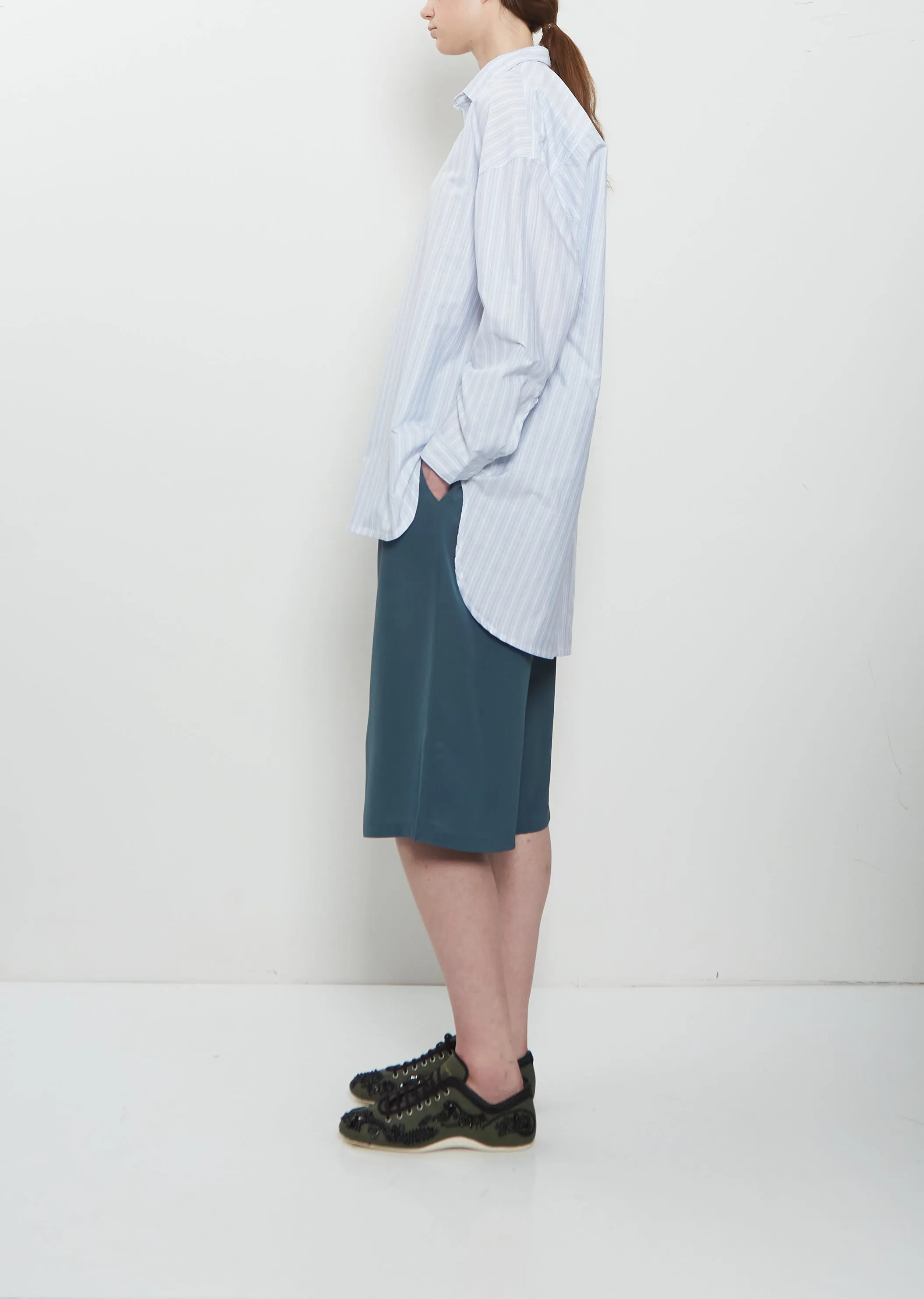 No. 5 Split Stripe Cotton Shirt sold by La Garconne product image thumbnail 2