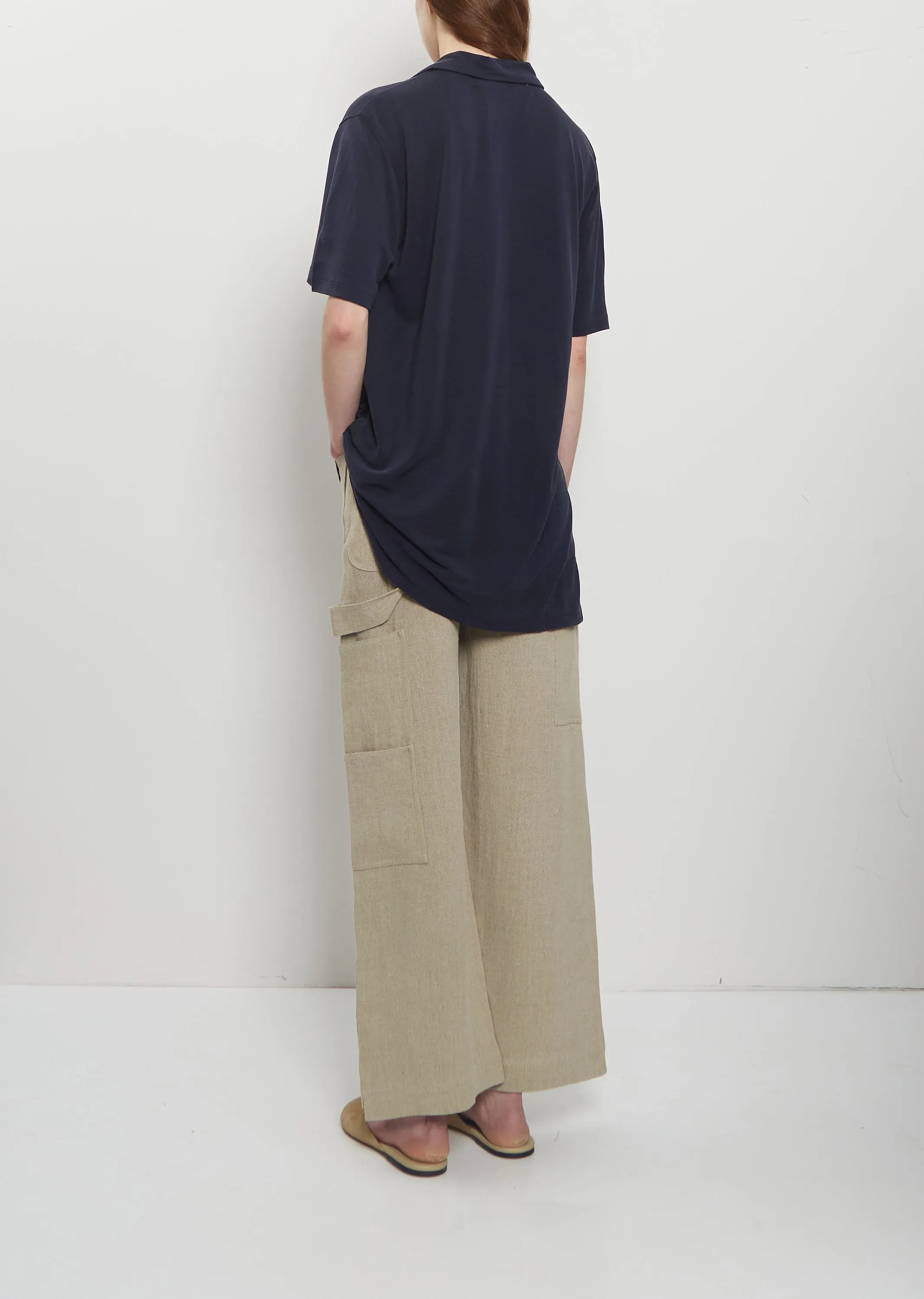 Vic Silk Jersey Polo Shirt sold by La Garconne product image thumbnail 3