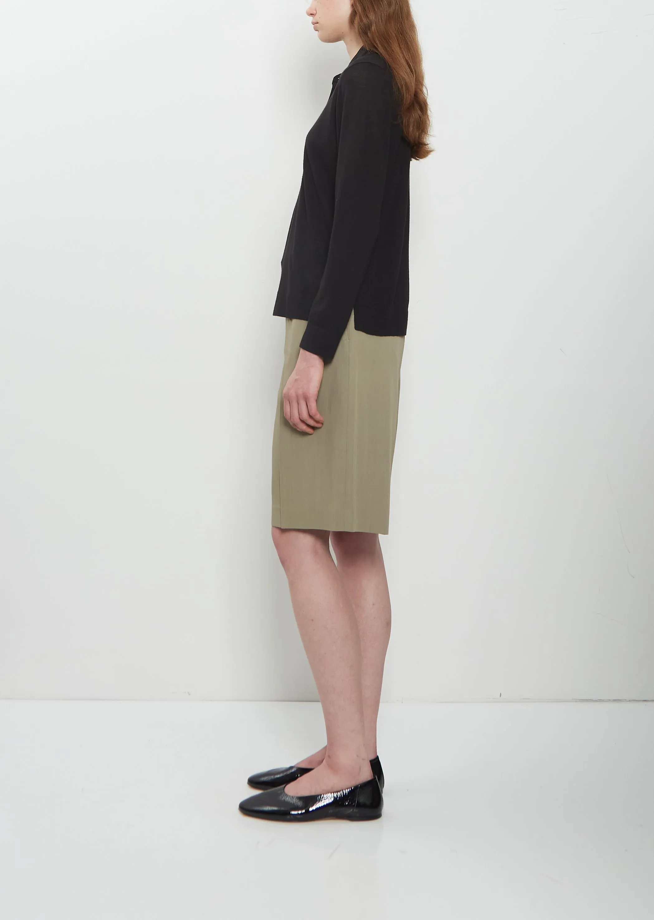 Wool Silk Knit Henley Top sold by La Garconne product image thumbnail 2