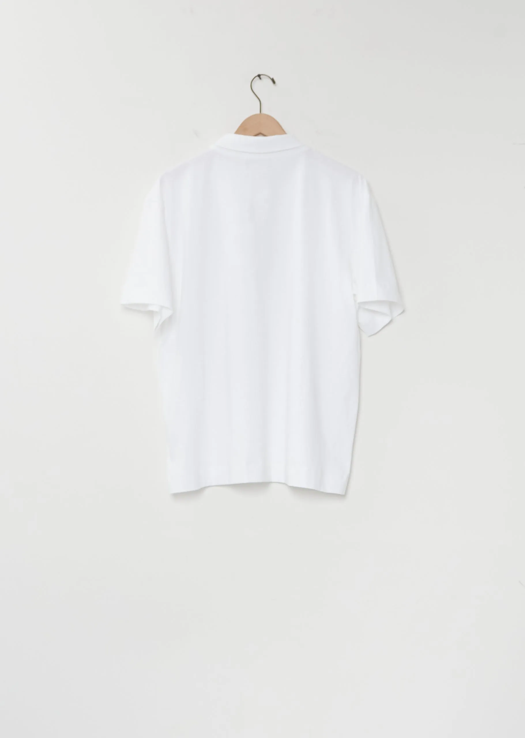 Short Sleeve Cotton Polo — White sold by La Garconne product image thumbnail 2