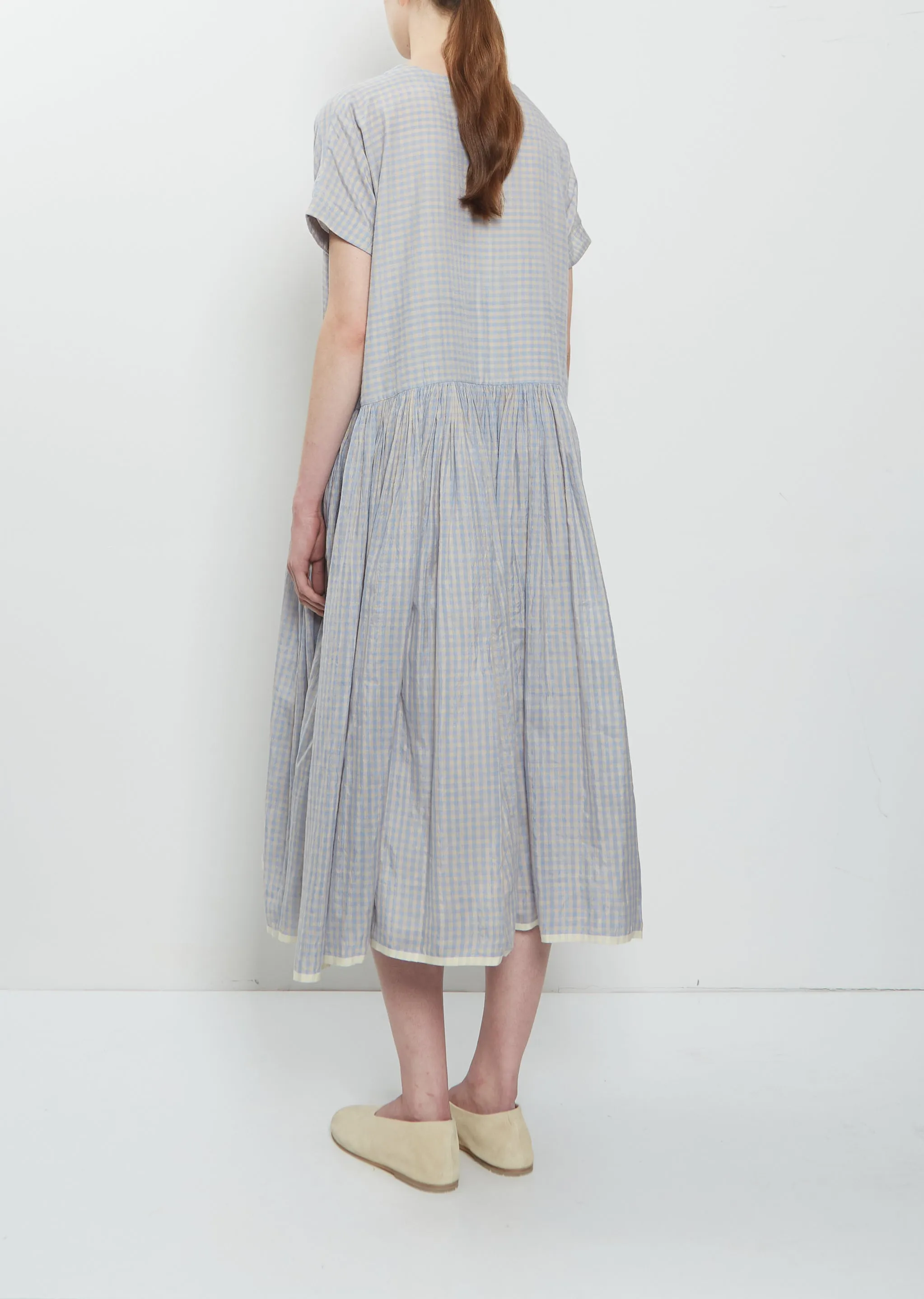Front Pocket Gather Half Sleeve Dress sold by La Garconne product image thumbnail 3