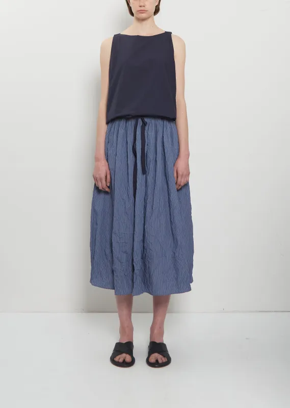 Striped Crinkle Taffeta Skirt made by A Punto B