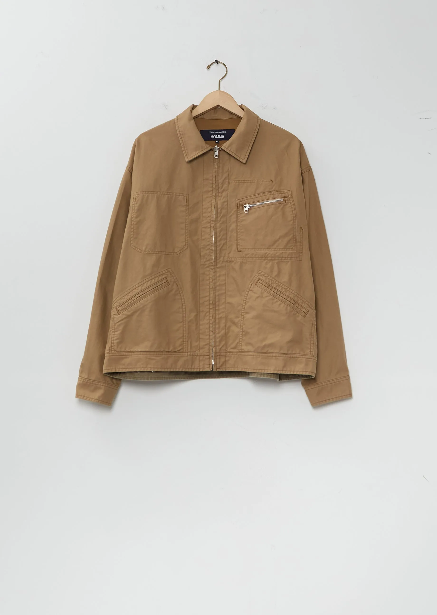 Pockets Cotton Chino Jacket sold by La Garconne