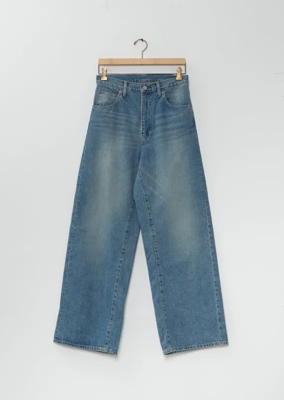 Wide Denim Jeans made by ssstein