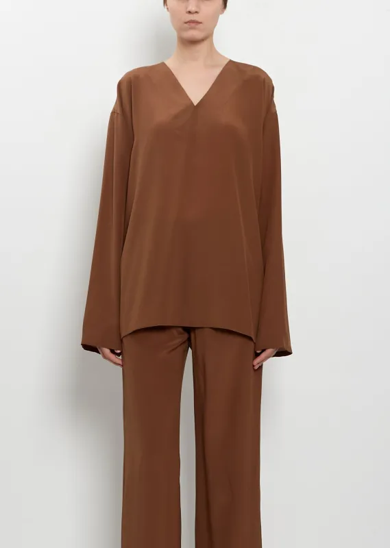 V-Lol Silk Top made by La Garconne