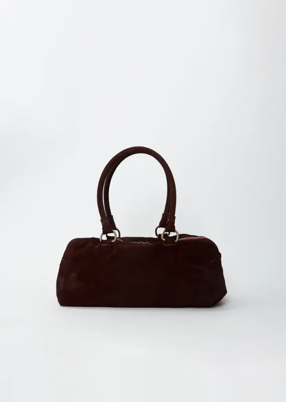 Shoulder Suede Bag, Medium made by Guidi