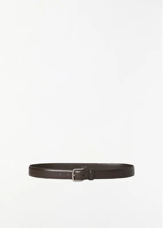 Classic Belt — Dark Brown made by La Garconne