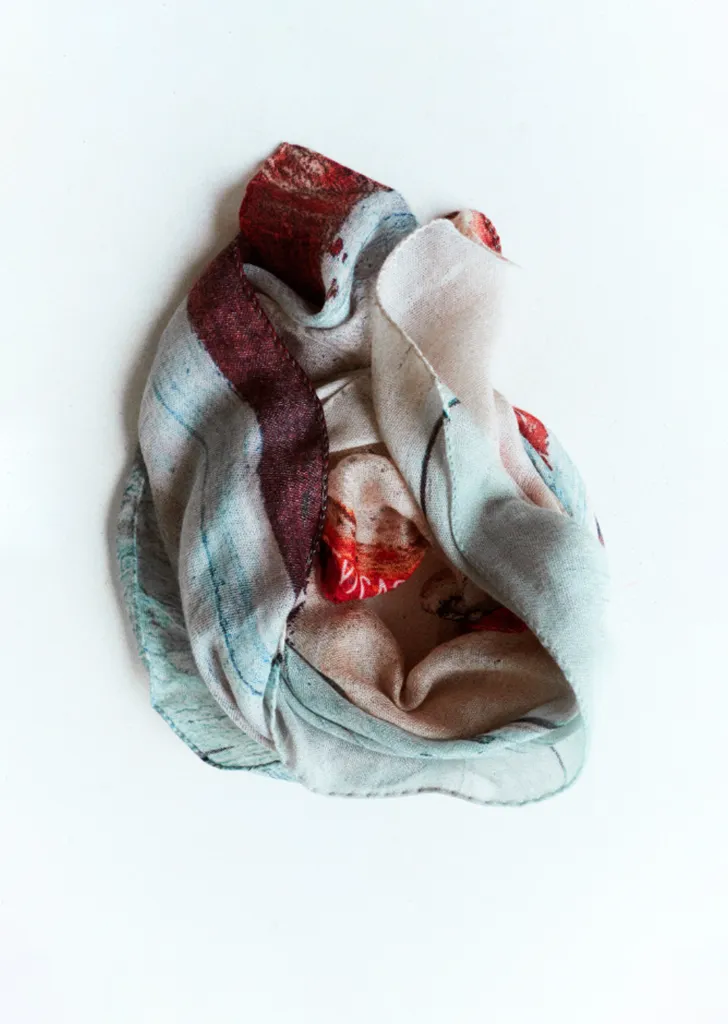 Exclusive Silk Cashmere Scarf — Wood sold by La Garconne product image thumbnail 2