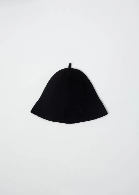 Kae Cotton Linen Hat — Black made by The Row