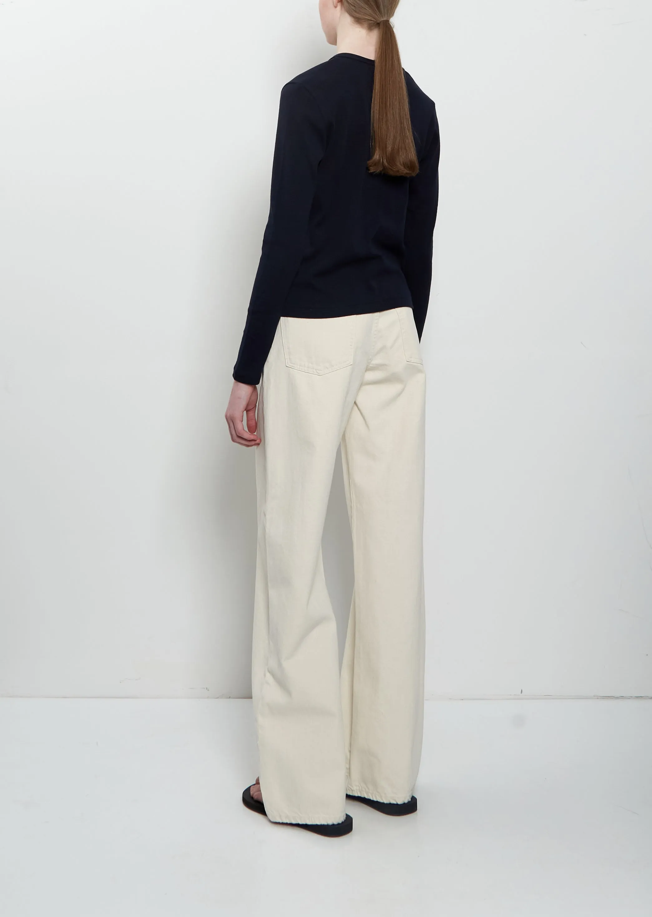 Cresp Cotton Jersey Cardigan — Dark Navy sold by La Garconne product image thumbnail 3