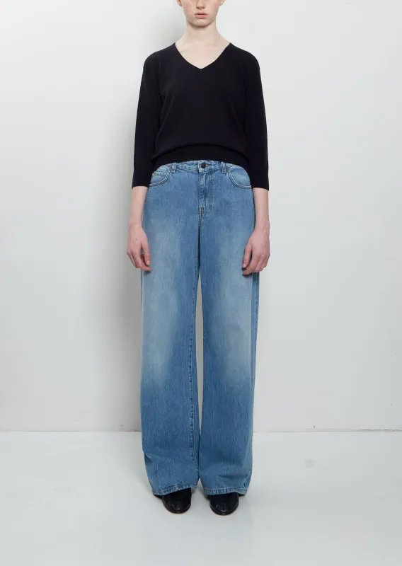 Eglitta Cotton Jean — Blue made by The Row