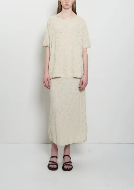 Terra Pima Cotton Knit Skirt made by Lauren Manoogian