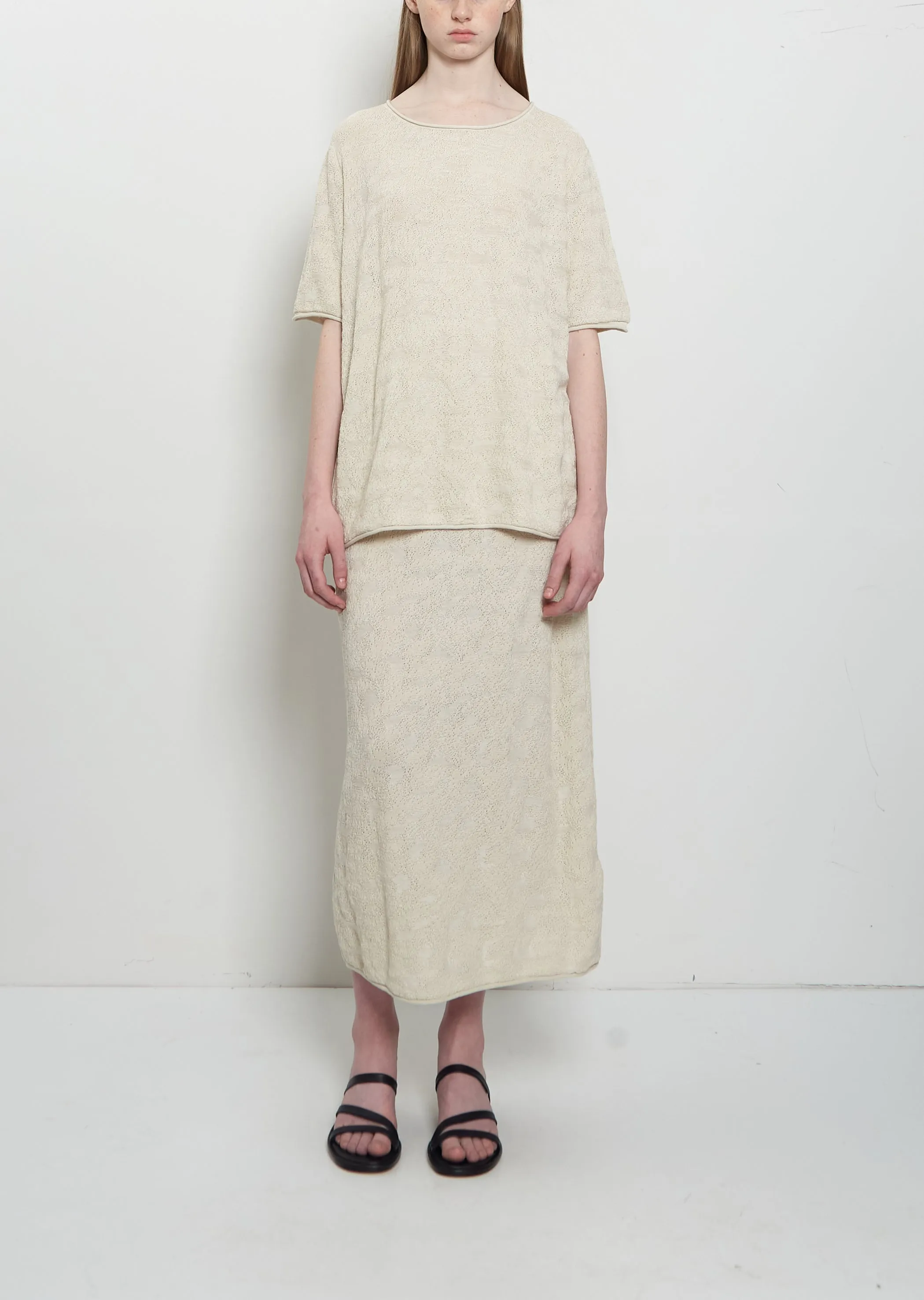 Terra Pima Cotton Knit Skirt sold by La Garconne
