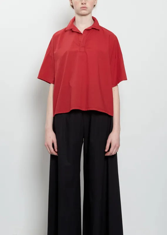 Flora Sushi Poplin Top — Magenta made by Labo.Art
