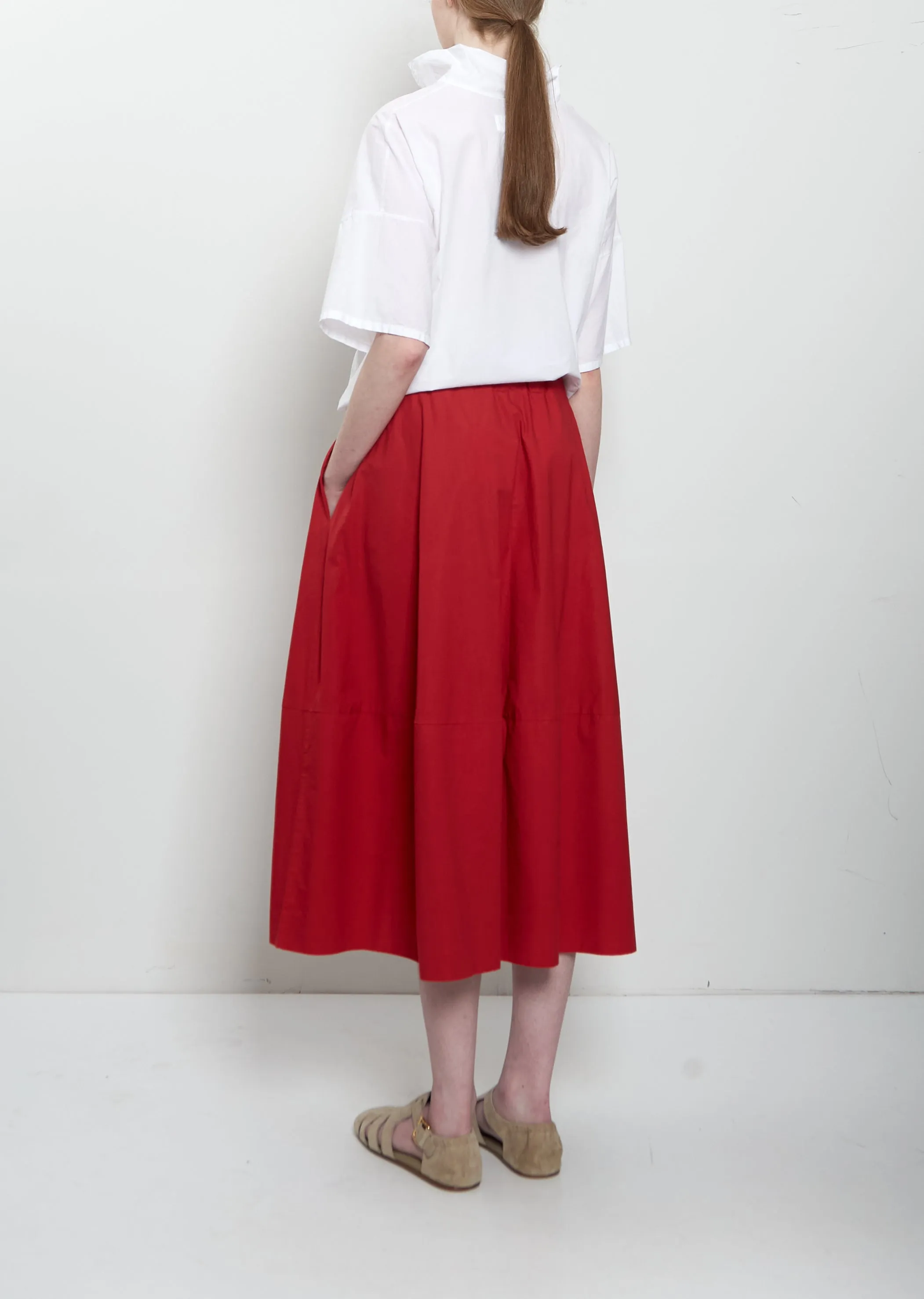 Gea Clara Poplin Skirt — Magenta sold by La Garconne product image thumbnail 3