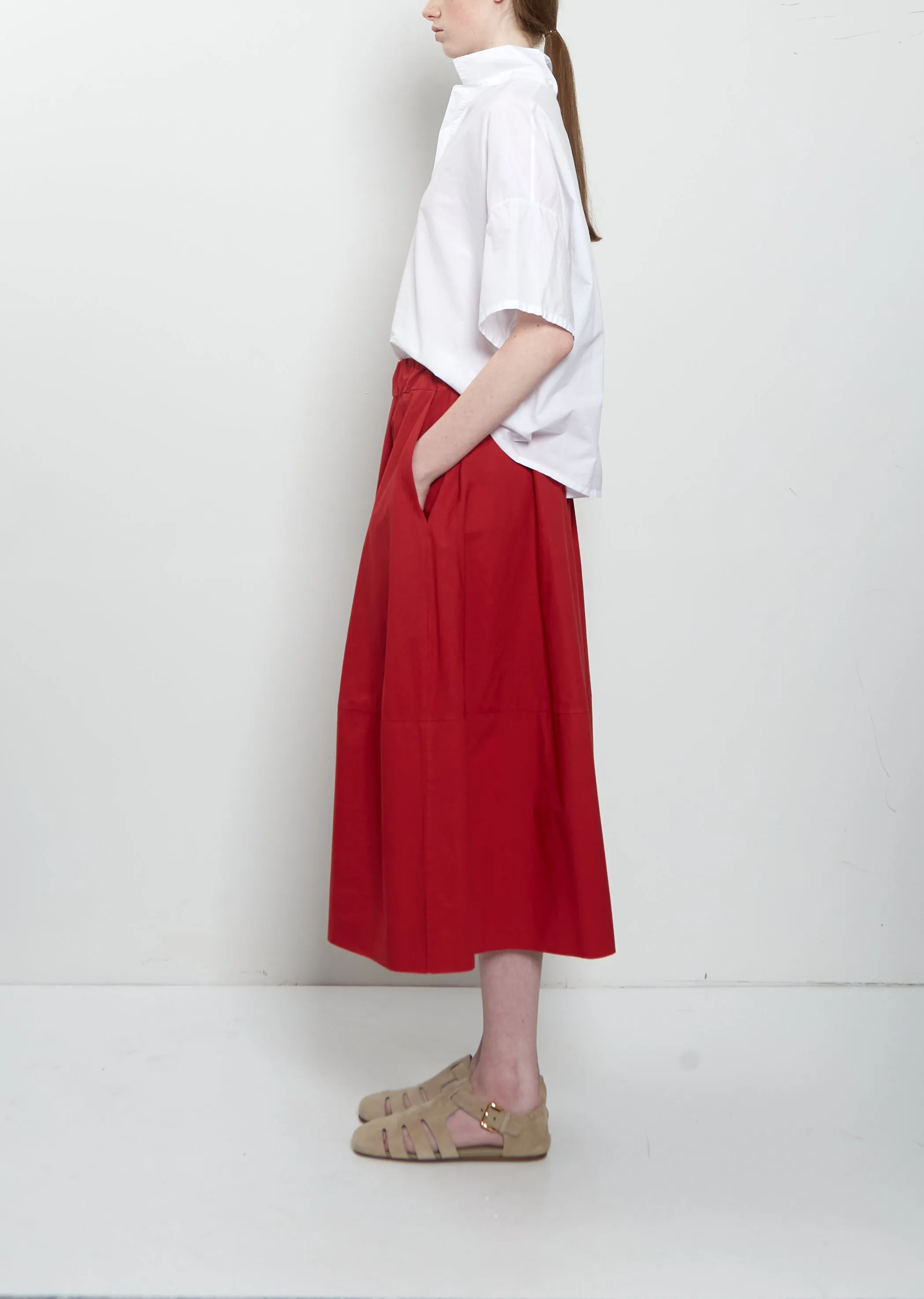 Gea Clara Poplin Skirt — Magenta sold by La Garconne product image thumbnail 2