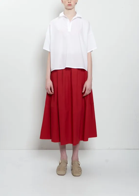 Gea Clara Poplin Skirt — Magenta made by Labo.Art