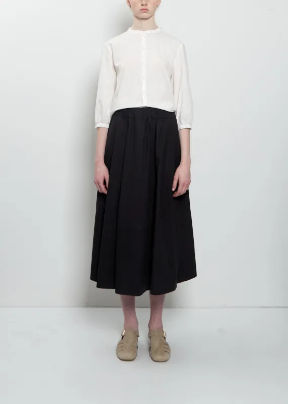 Gea Clara Poplin Skirt — Black made by Labo.Art