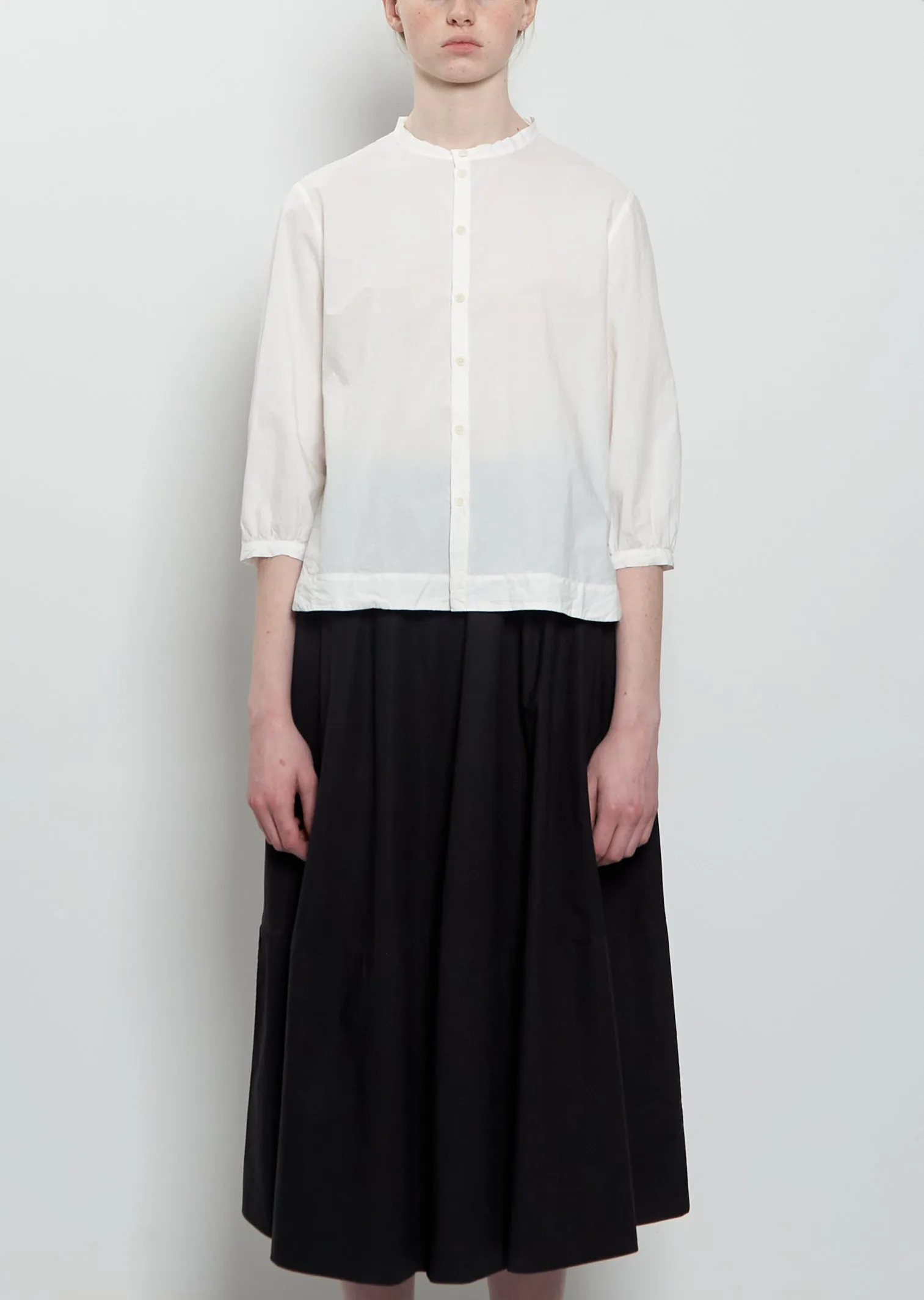 Micra Sushi Light Poplin Blouse — Panna sold by La Garconne