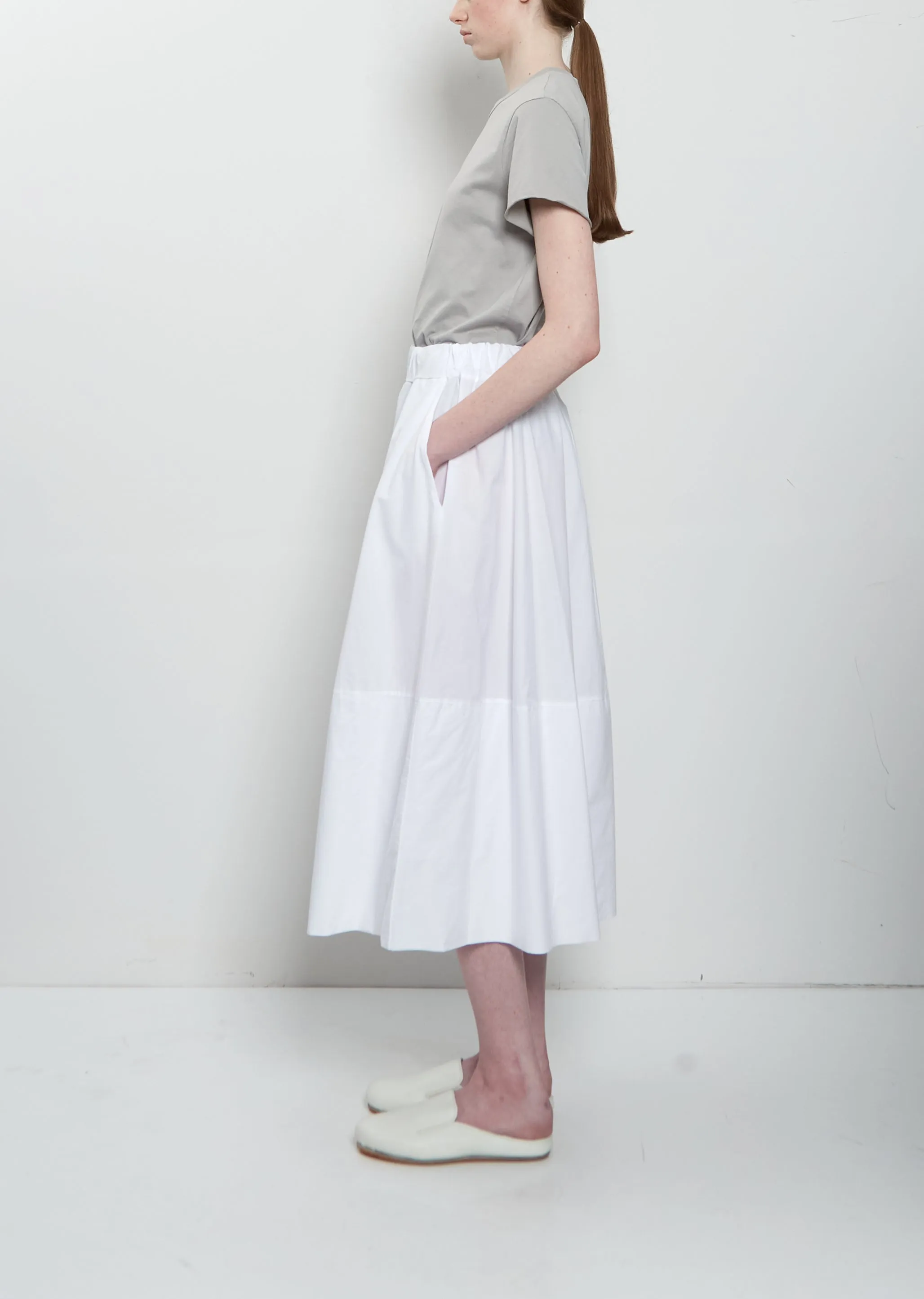 Gea Clara Poplin Skirt — White sold by La Garconne product image thumbnail 2