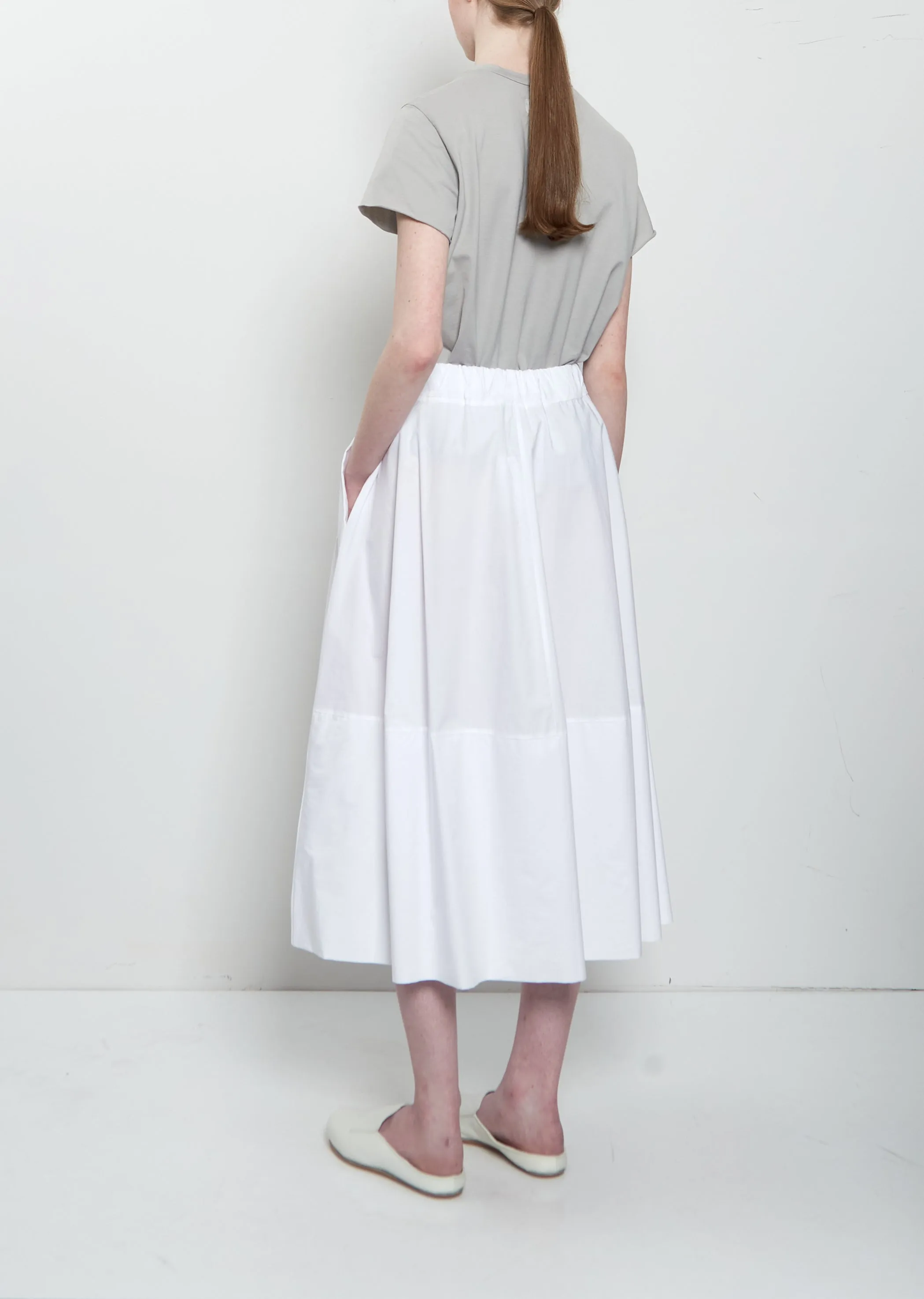 Gea Clara Poplin Skirt — White sold by La Garconne product image thumbnail 3