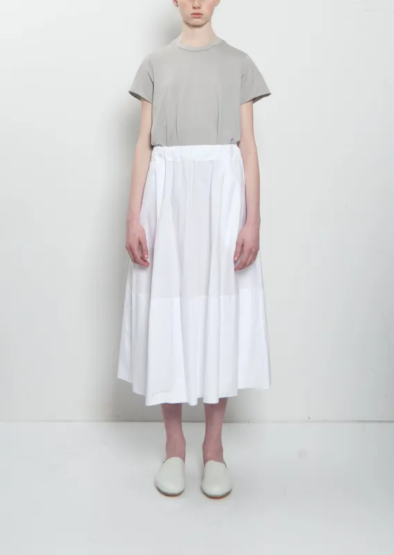 Gea Clara Poplin Skirt — White made by Labo.Art