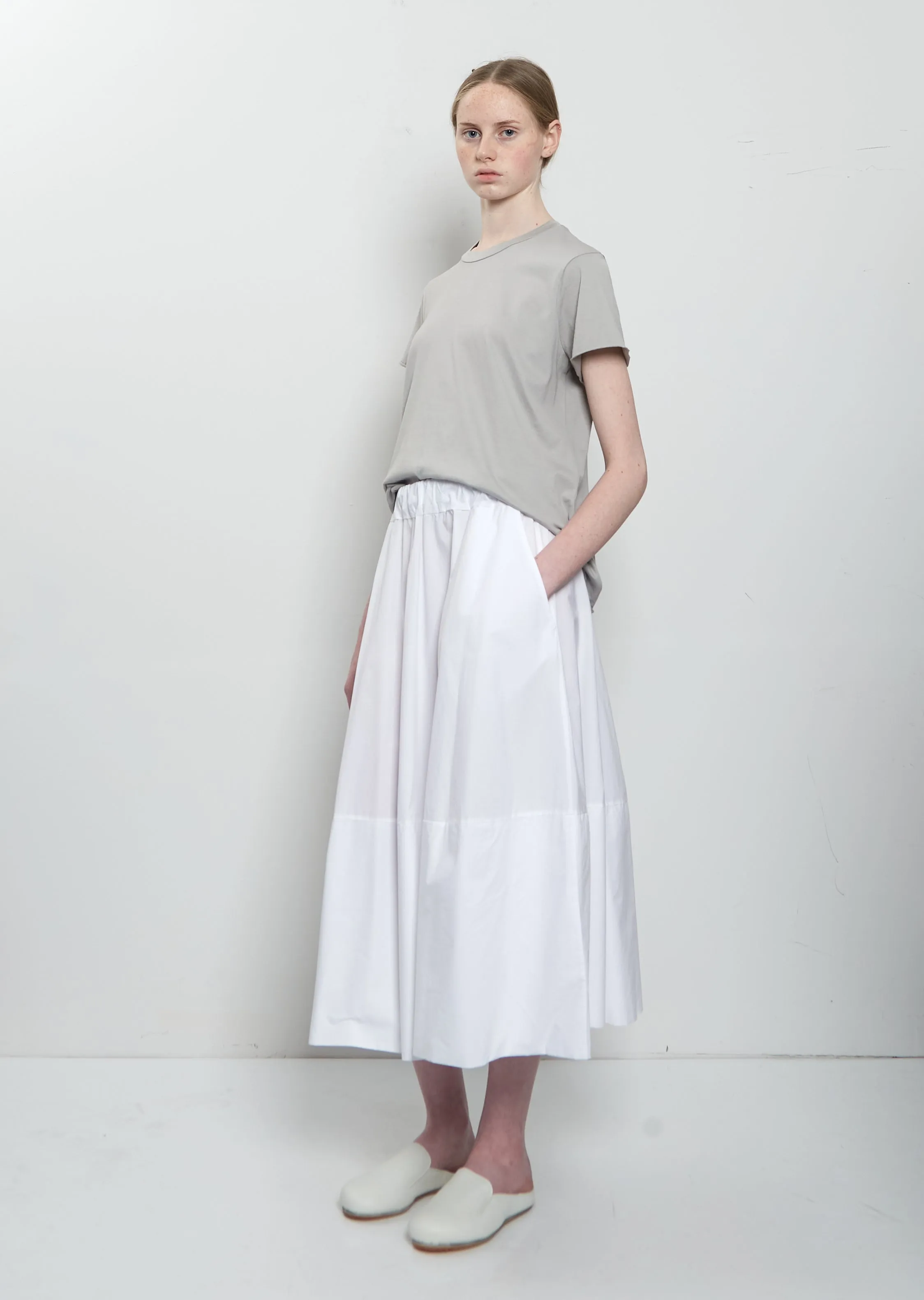 Gea Clara Poplin Skirt — White sold by La Garconne product image thumbnail 4