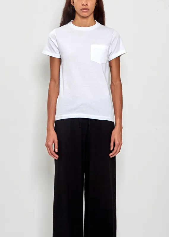 Pocket T-Shirt — White made by Comoli Mens