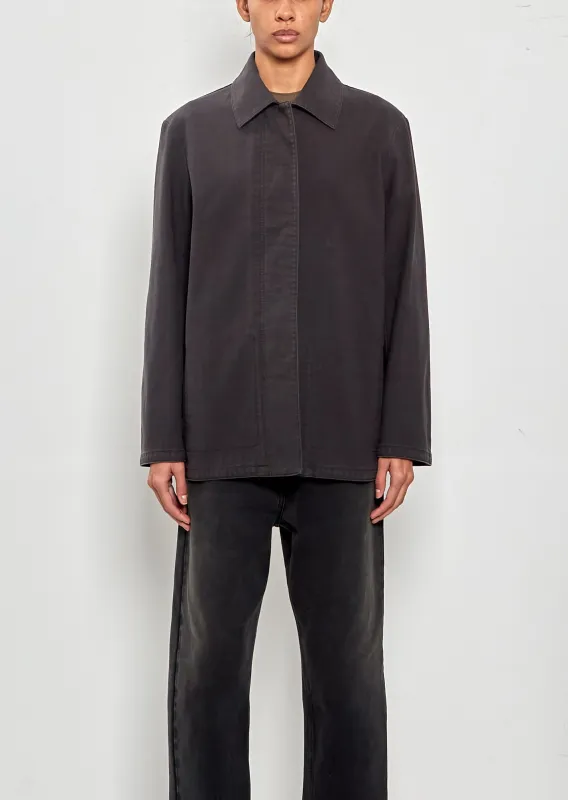 Baeza Cotton Jacket — Faded Black made by The Row