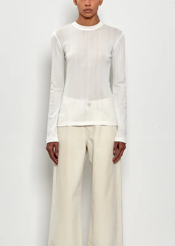 Dantea Cotton Top — Ivory made by The Row