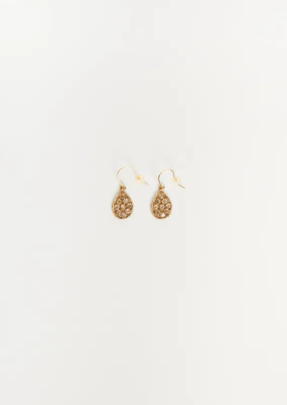 Bijoux Lace Earrings Solid — Yellow Gold made by La Garconne