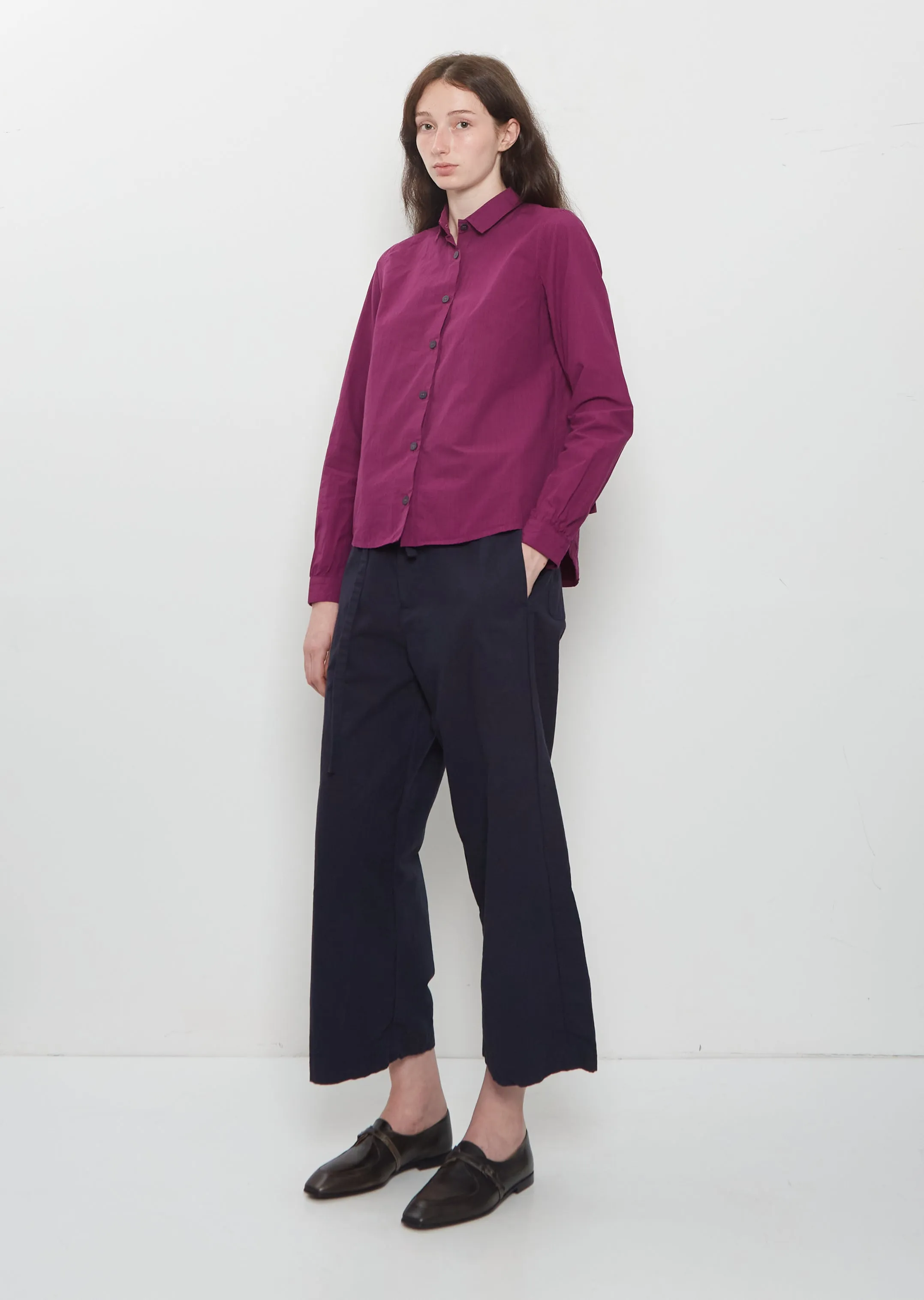 Tyrol Cotton Shirt — Raspberry sold by La Garconne product image thumbnail 4
