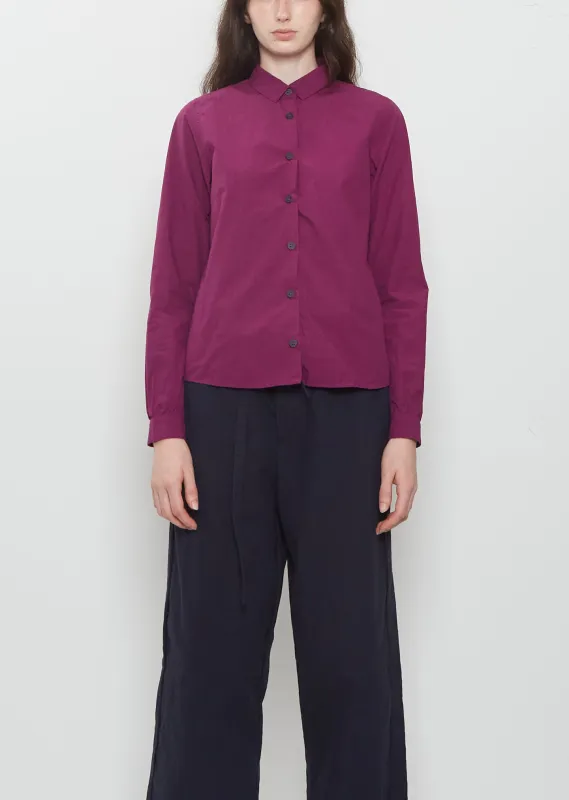 Tyrol Cotton Shirt — Raspberry made by Bergfabel