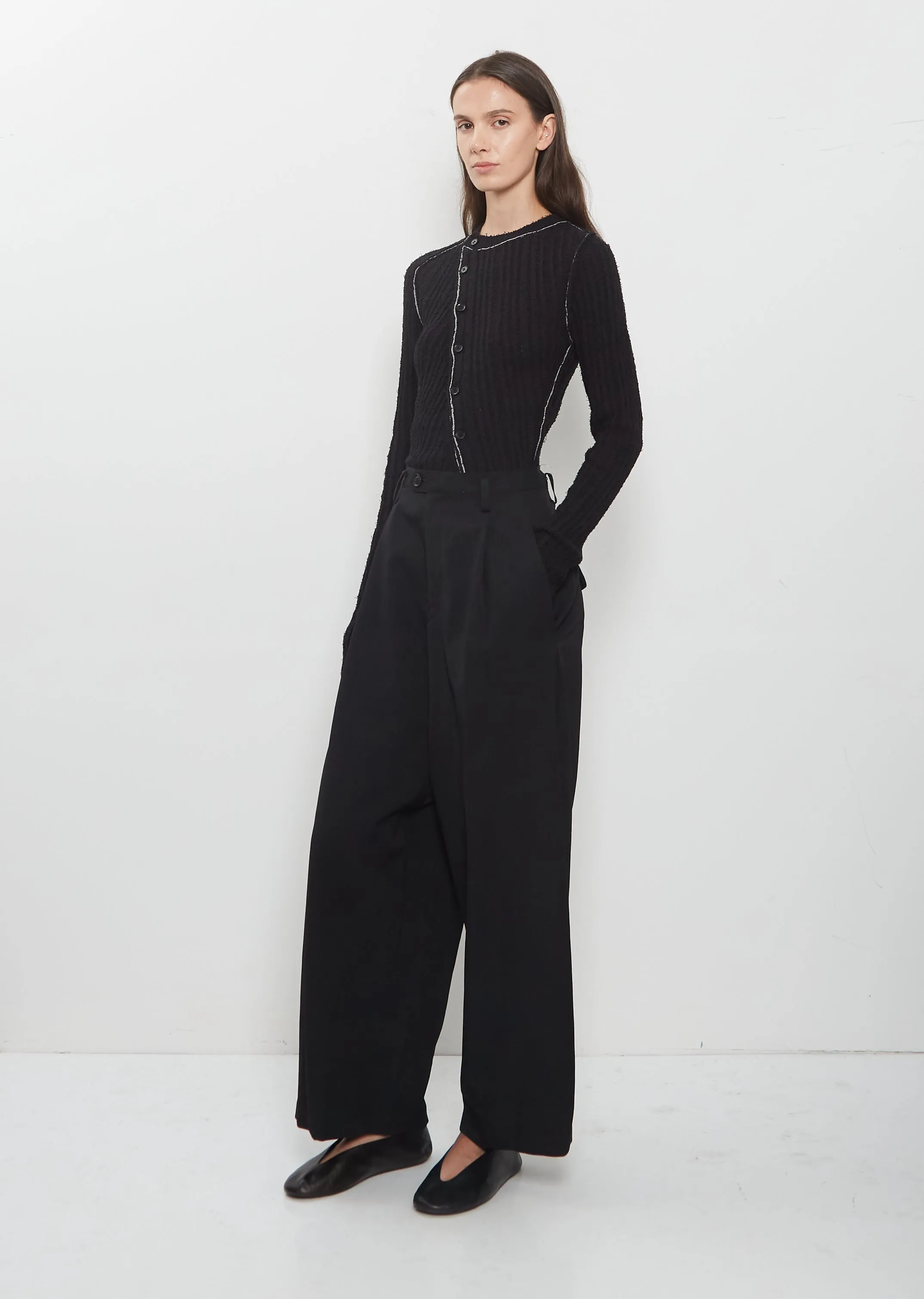 N-1 Tuck Loose Wide Pant sold by La Garconne product image thumbnail 4