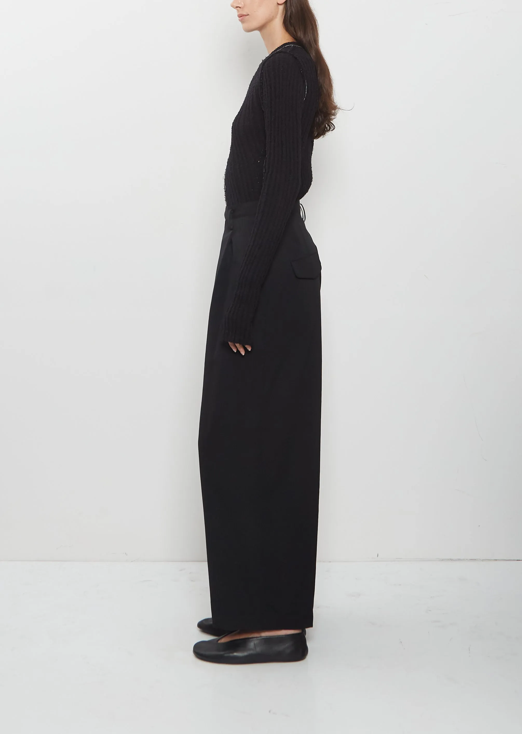 N-1 Tuck Loose Wide Pant sold by La Garconne product image thumbnail 2