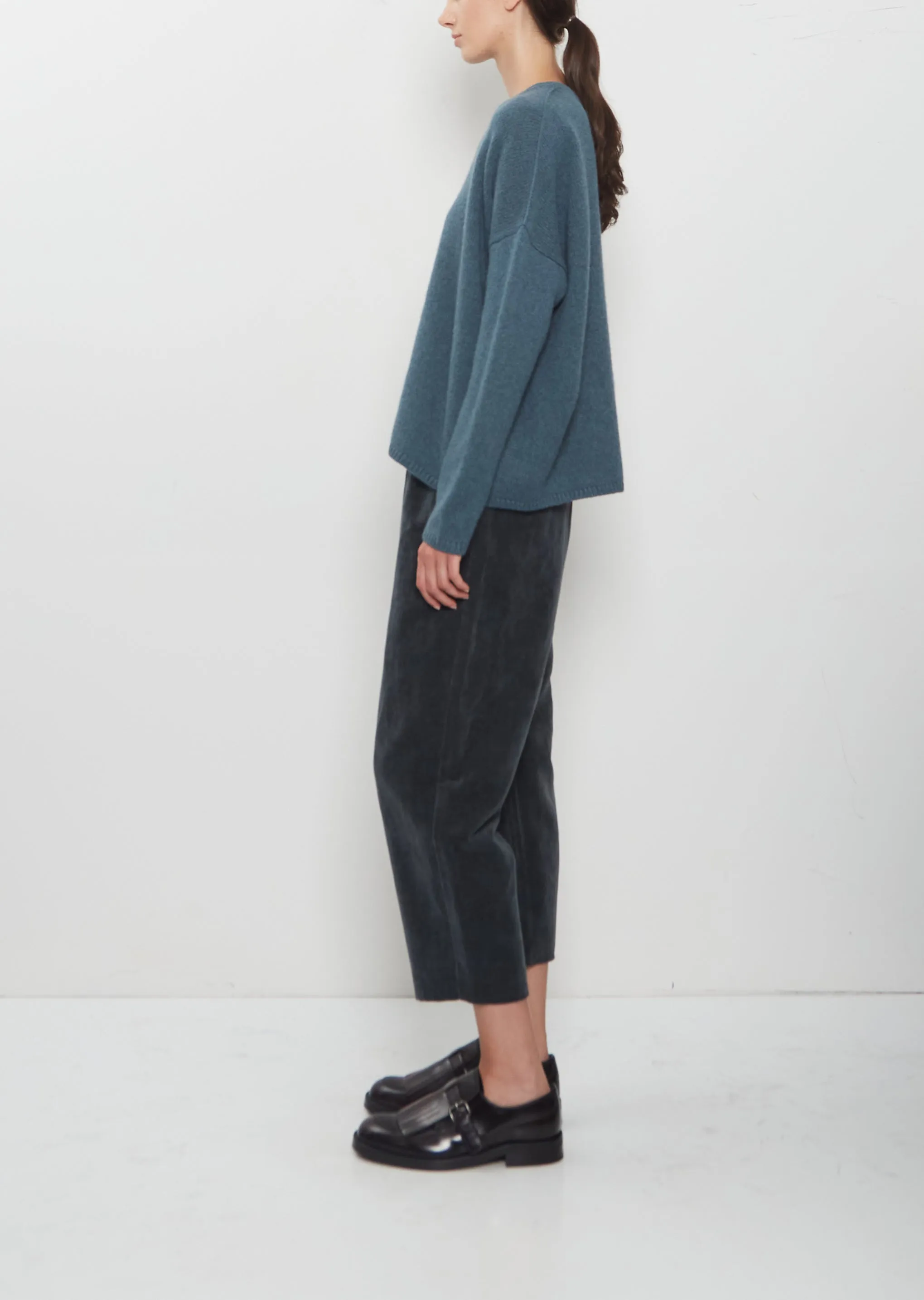 Cashmere Alpaca Sweater — Dark Turquoise sold by La Garconne product image thumbnail 2