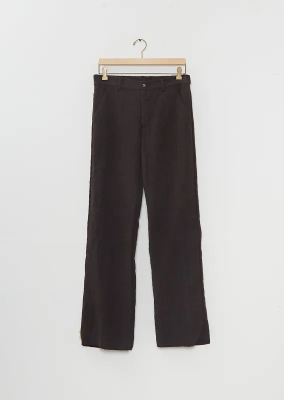 Andrew Wool Pants — Brown made by La Garconne