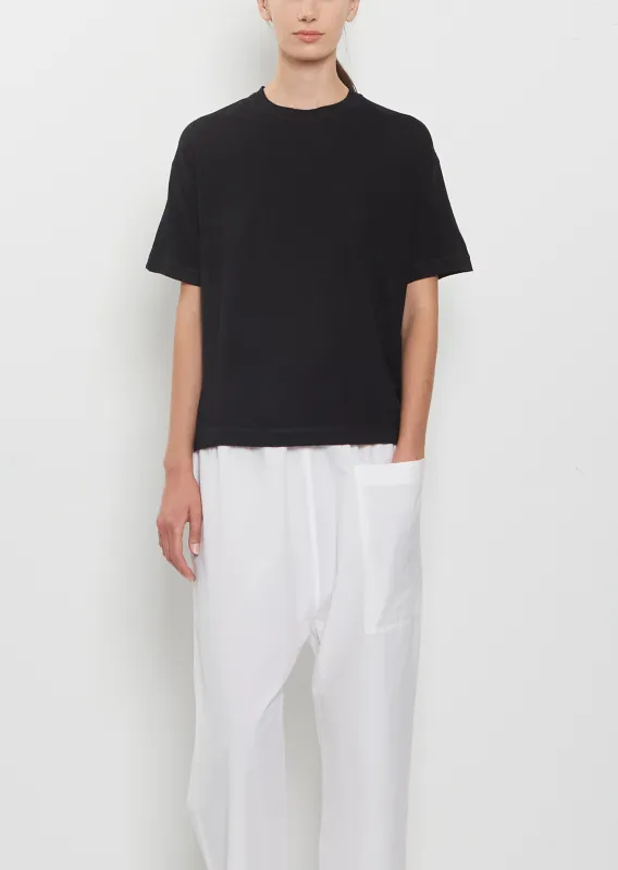 Marta Ultrafine Merino S/S T-Shirt — Black made by Sofie D'Hoore