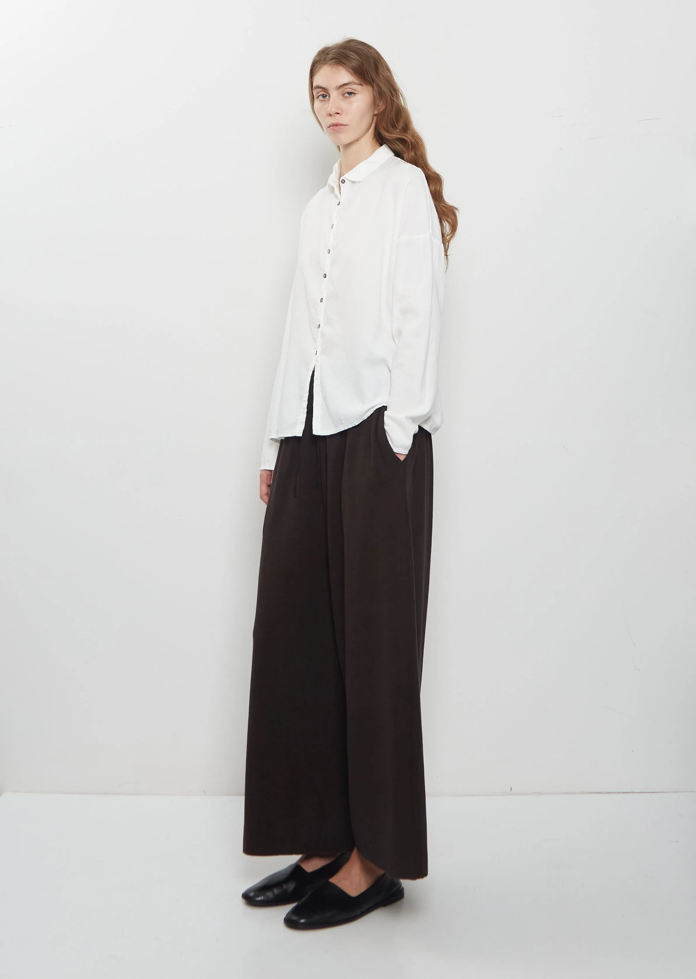 Light Cotton Short Collar Shirt — Milk sold by La Garconne product image thumbnail 4