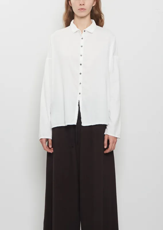 Light Cotton Short Collar Shirt — Milk made by Album di Famiglia
