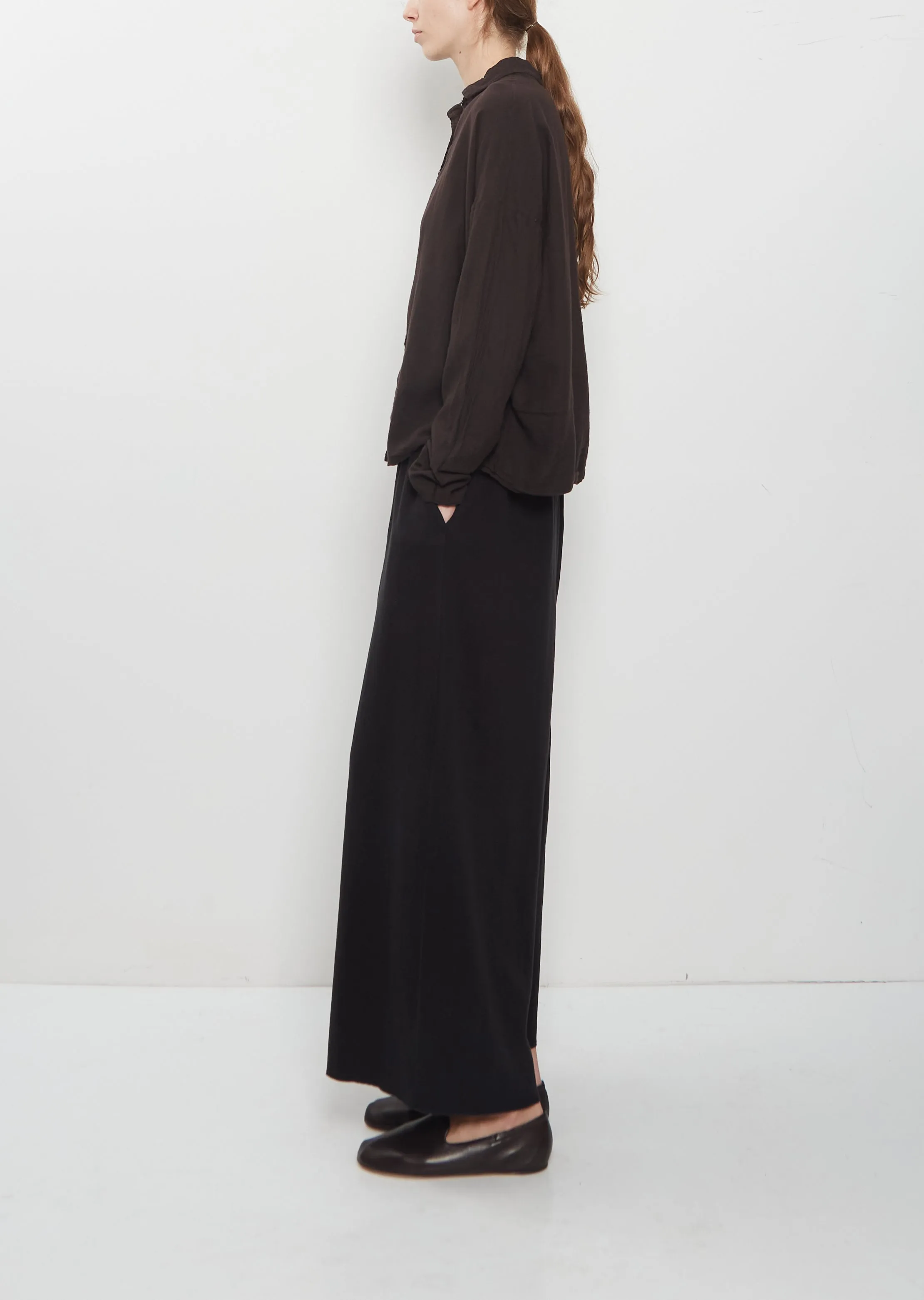 Light Cotton Short Collar Shirt — Brown sold by La Garconne product image thumbnail 2