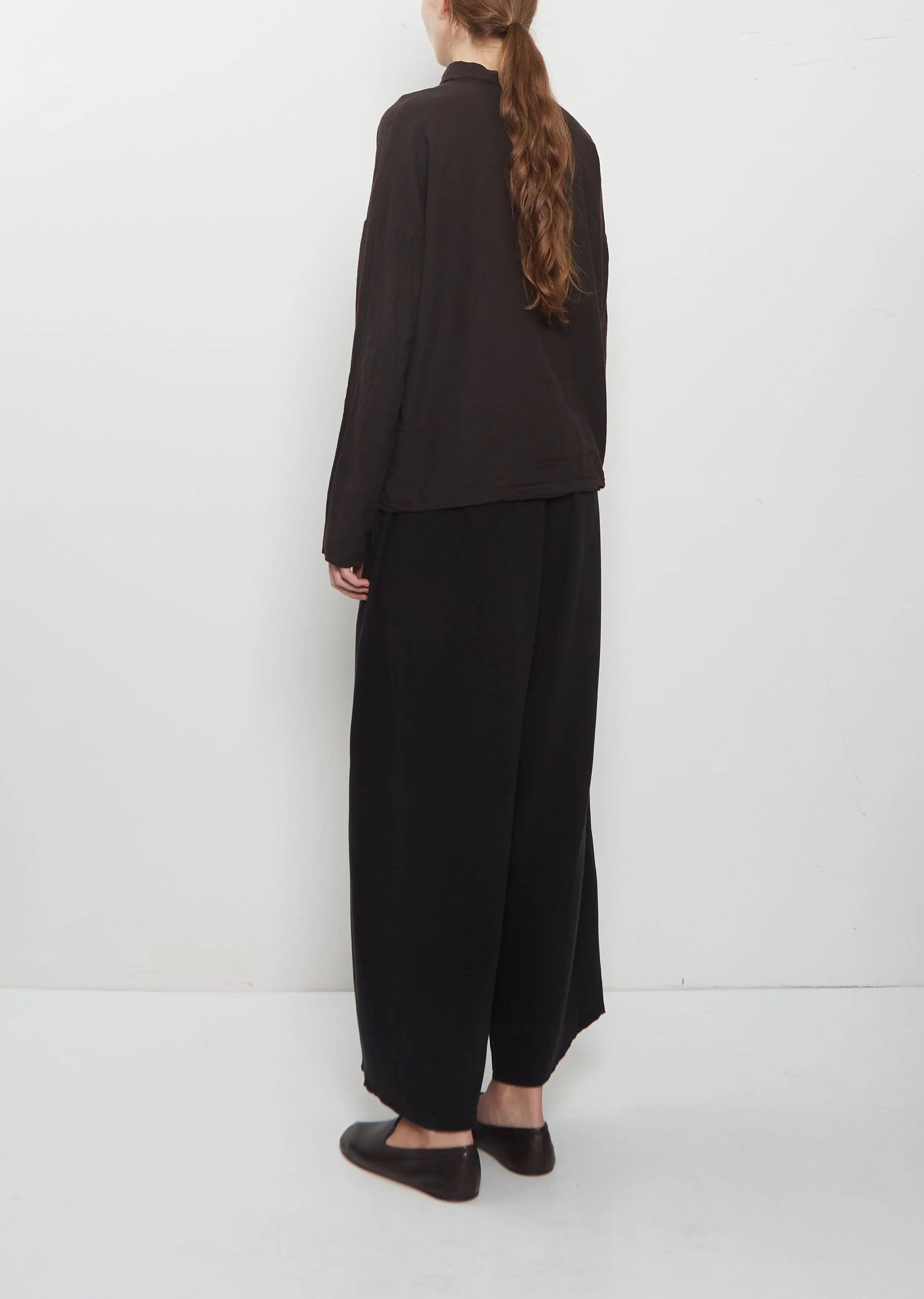 Light Cotton Short Collar Shirt — Brown sold by La Garconne product image thumbnail 3
