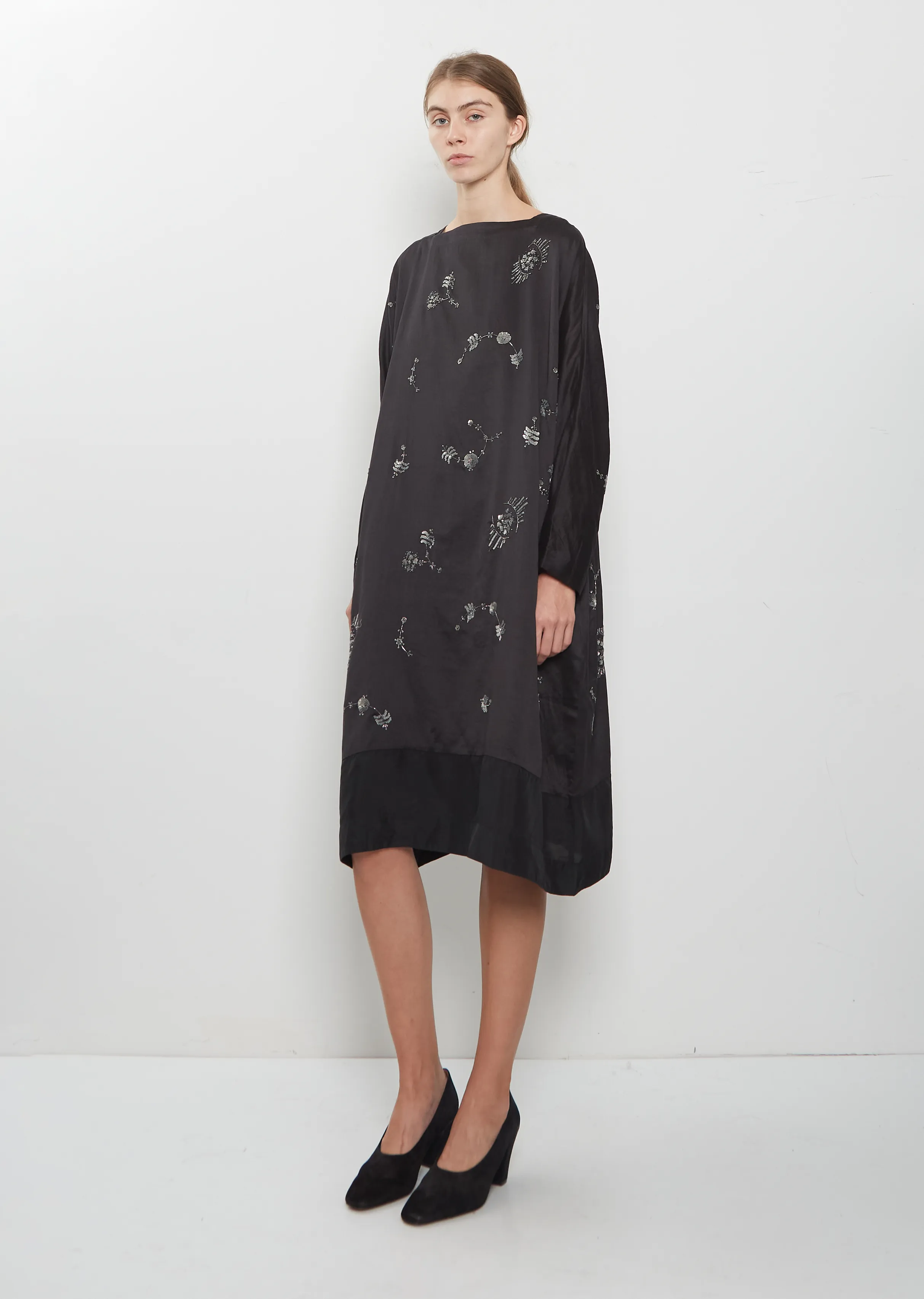 Boat Neck Silk Cotton Dress sold by La Garconne product image thumbnail 4