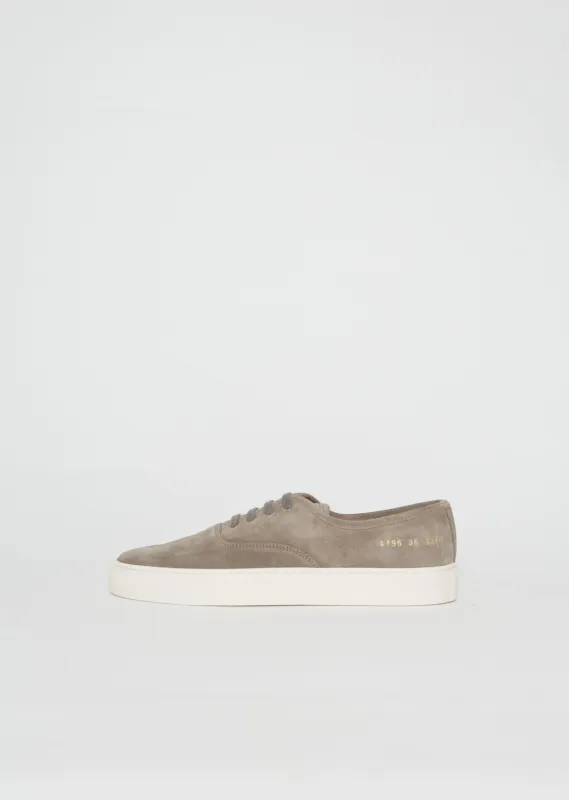Suede Lace-Up Slip On Sneaker made by Common Projects